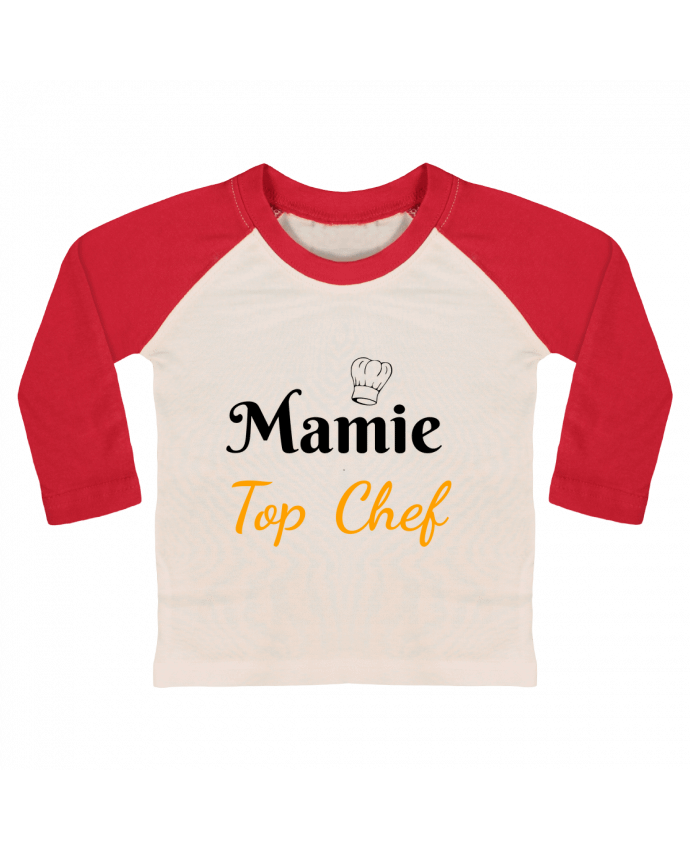 Tee-shirt Bébé Baseball ML Mamie Top Chef par Seb337413