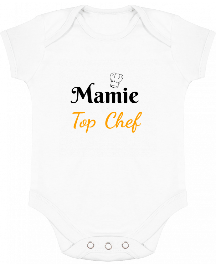 Body bébé manches contrastées Mamie Top Chef par Seb337413