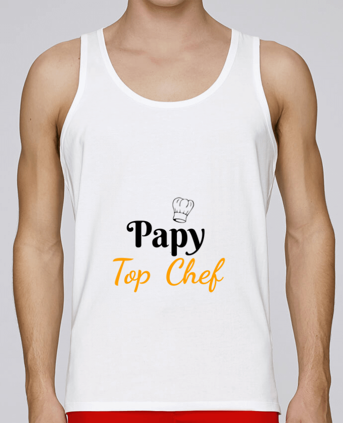 Débardeur homme Papy Top Chef par Seb337413 100% coton bio