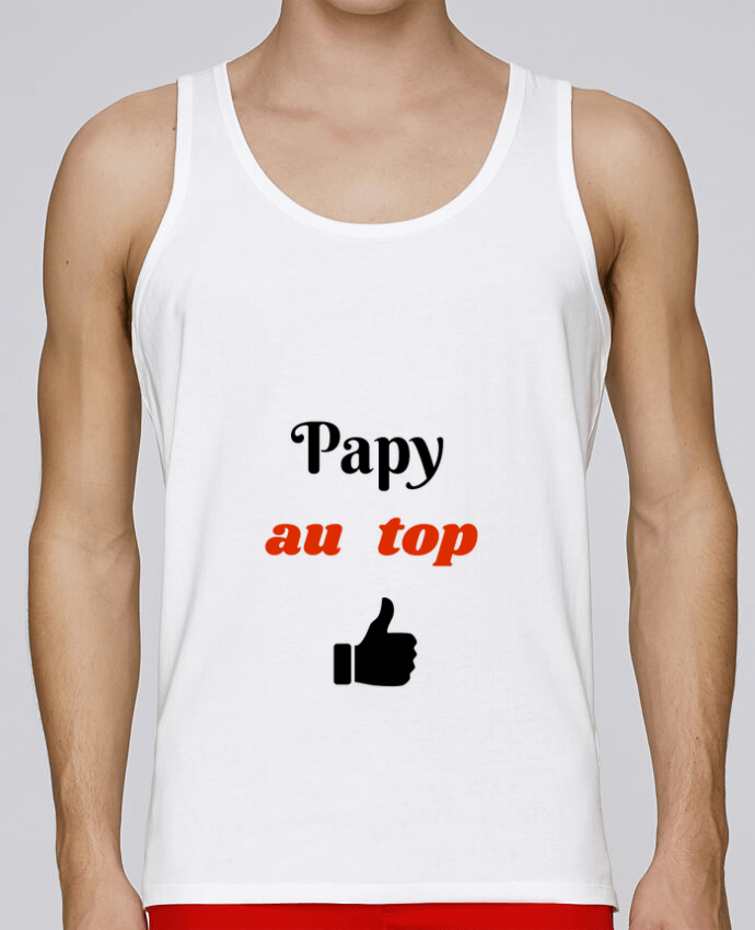 Débardeur homme Papy au top par Seb337413 100% coton bio