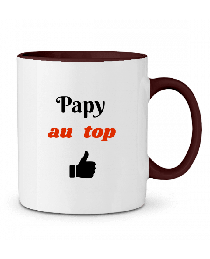 Mug bicolore Papy au top Seb337413