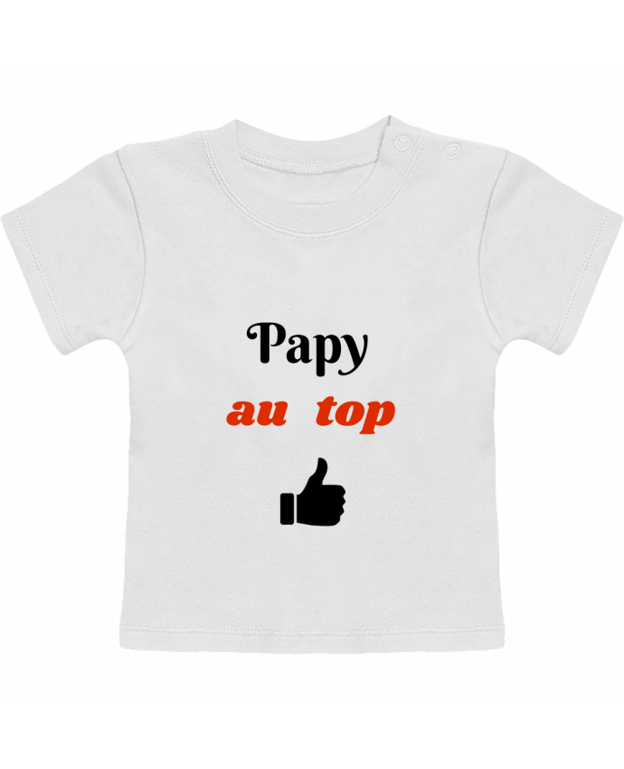 T-shirt bébé Papy au top manches courtes du designer Seb337413