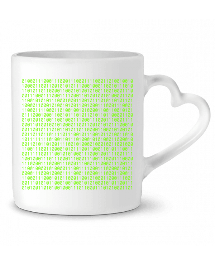 Mug coeur Code binaire par Seb337413