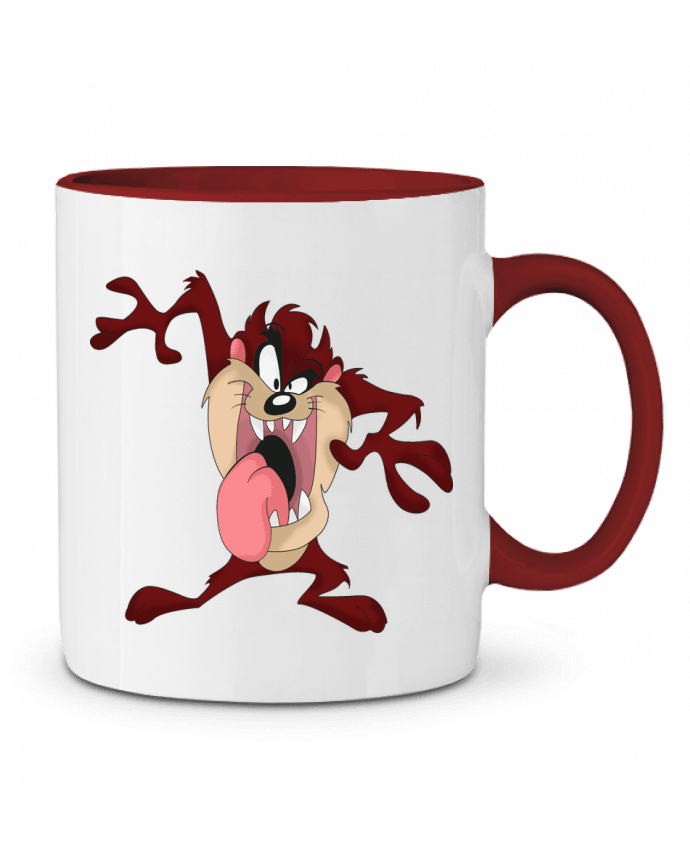 Mug bicolore Diable de Tasmanie PrintoKDO