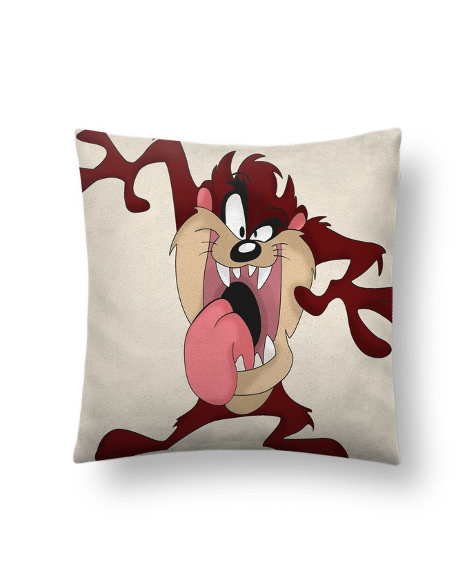 Coussin suédine Diable de Tasmanie par PrintoKDO
