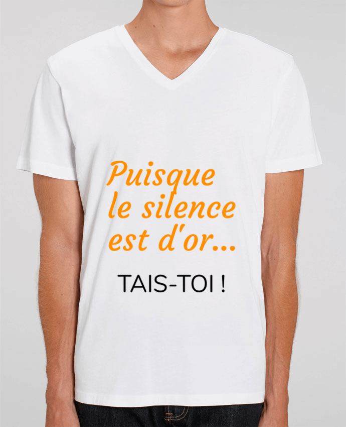 T-shirt homme Puisque le silence est d'or .... TAIS-TOI ! par Seb337413