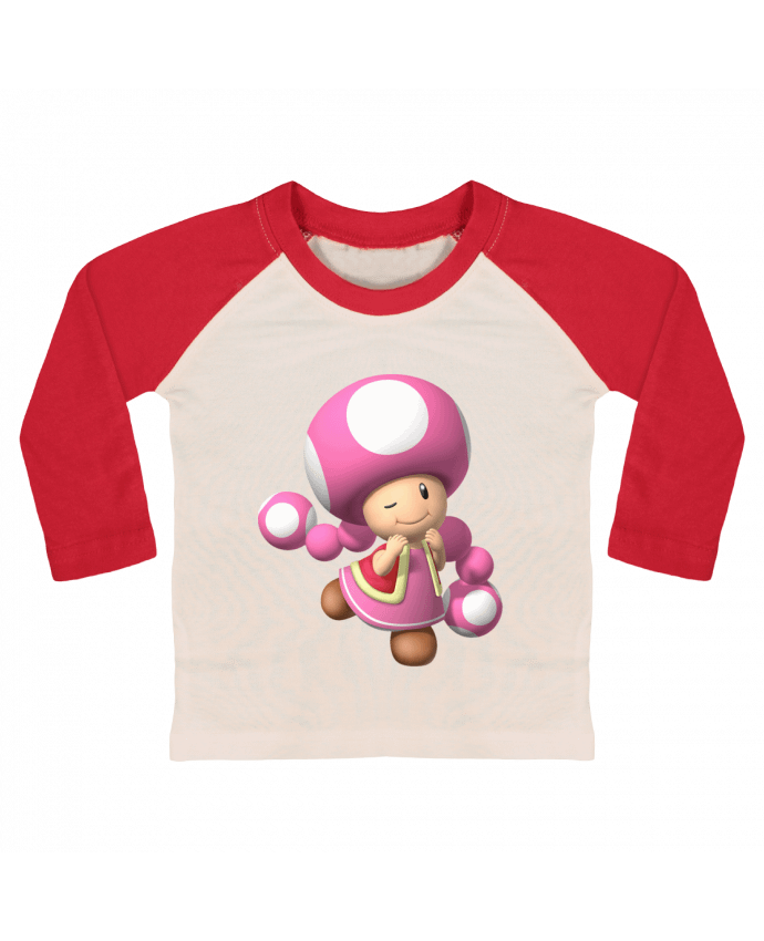 Tee-shirt Bébé Baseball ML Toadette par Crystah