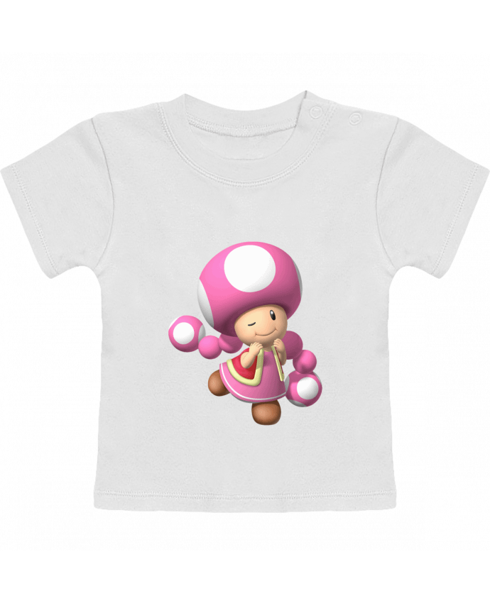 T-shirt bébé Toadette manches courtes du designer Crystah