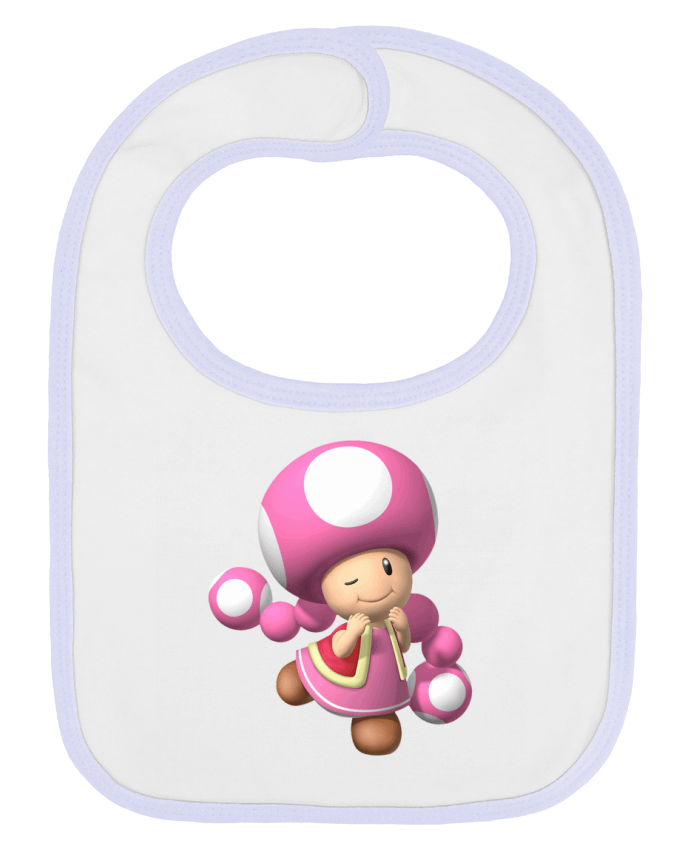 Bavoir bébé uni Toadette par Crystah