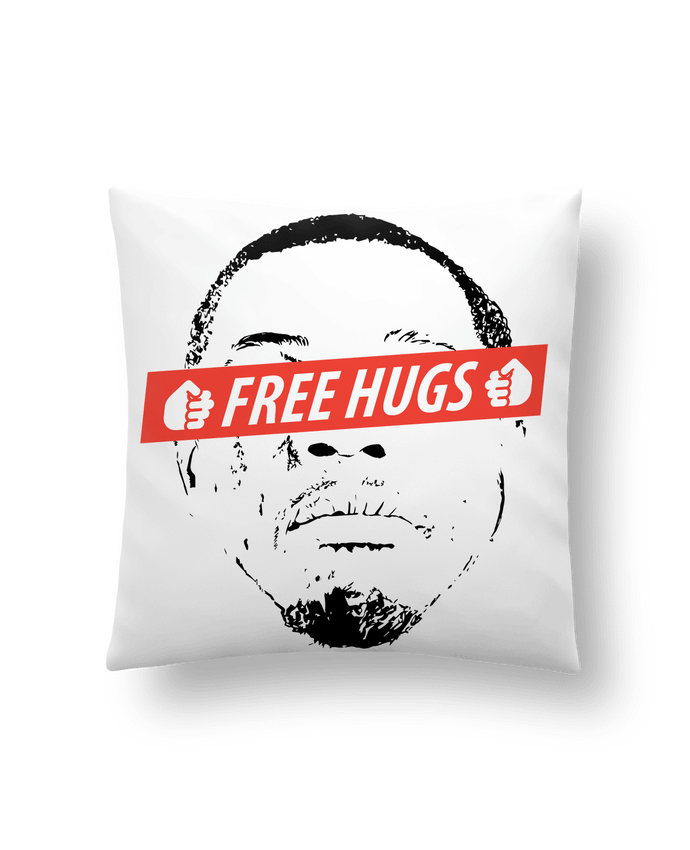 Cushion synthetic soft 45 x 45 cm Free Hugs by tunetoo