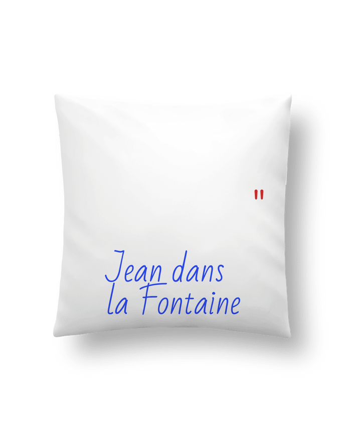 Coussin Rien ne sert de courir, il faut mieux nager - Jean dans la Fontaine par Seb337413