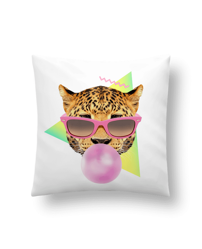 Cushion synthetic soft 45 x 45 cm Bubble gum leo by robertfarkas