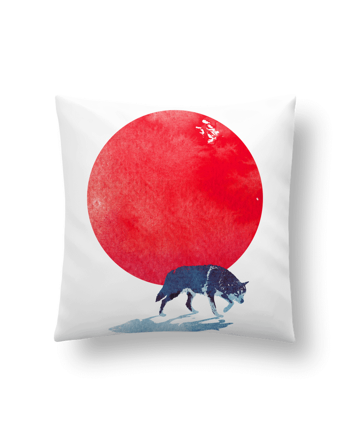 Cushion synthetic soft 45 x 45 cm Fear the red by robertfarkas