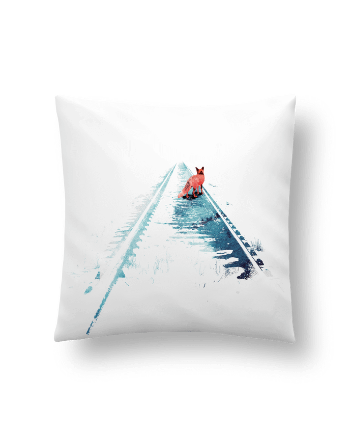 Cushion synthetic soft 45 x 45 cm From nowhere to nowhere by robertfarkas