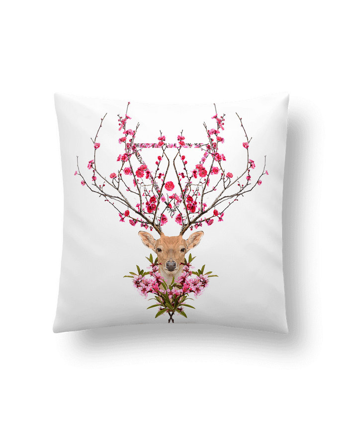 Cushion synthetic soft 45 x 45 cm Spring deer by robertfarkas