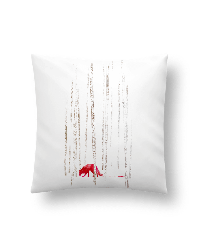 Cushion synthetic soft 45 x 45 cm There's nowhere to run by robertfarkas