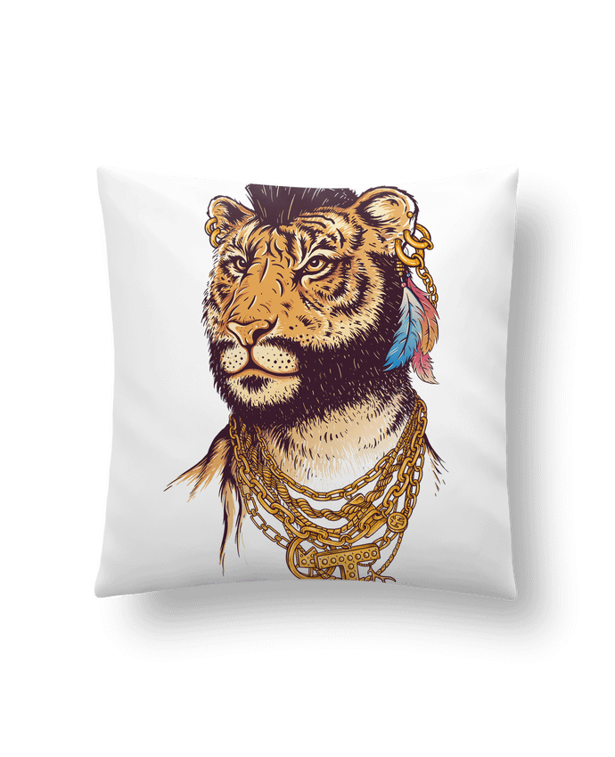 Cushion synthetic soft 45 x 45 cm Mr tiger by Enkel Dika