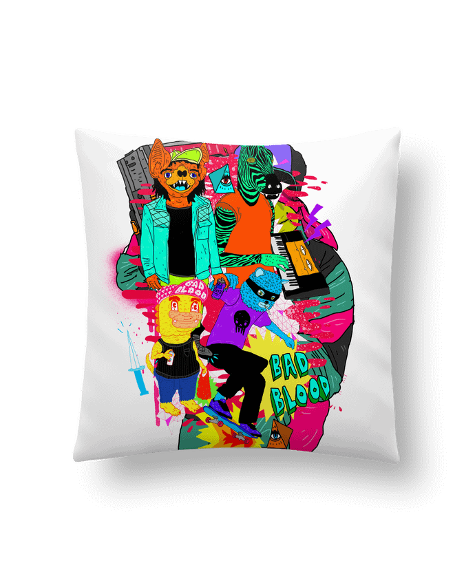 Coussin Bad blood par Nick cocozza