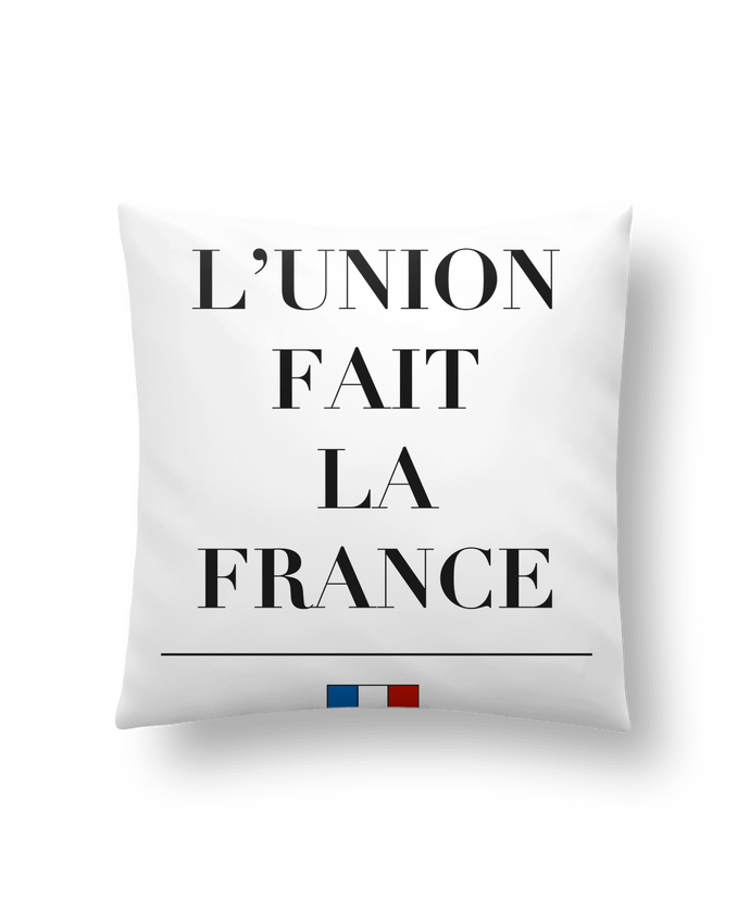 Cushion synthetic soft 45 x 45 cm L'union fait la france by Ruuud