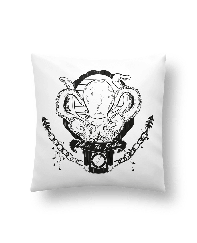 Cushion synthetic soft 45 x 45 cm Release The Kraken by Tchernobayle