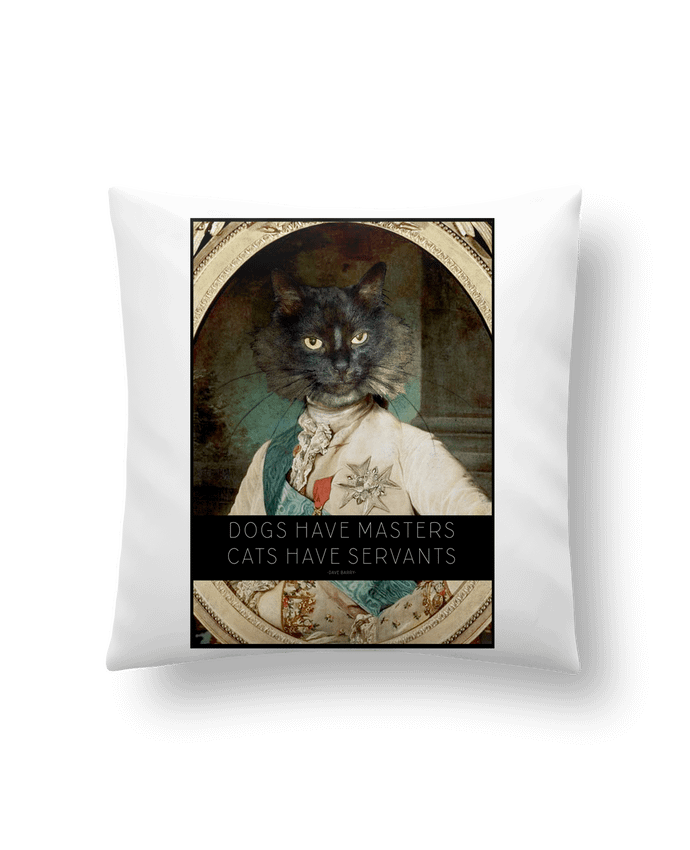 Cushion synthetic soft 45 x 45 cm King Cat by Tchernobayle