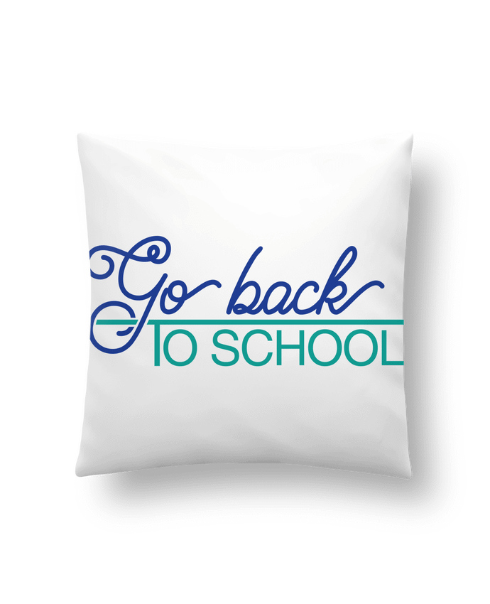 Cushion synthetic soft 45 x 45 cm Go back to school by tunetoo