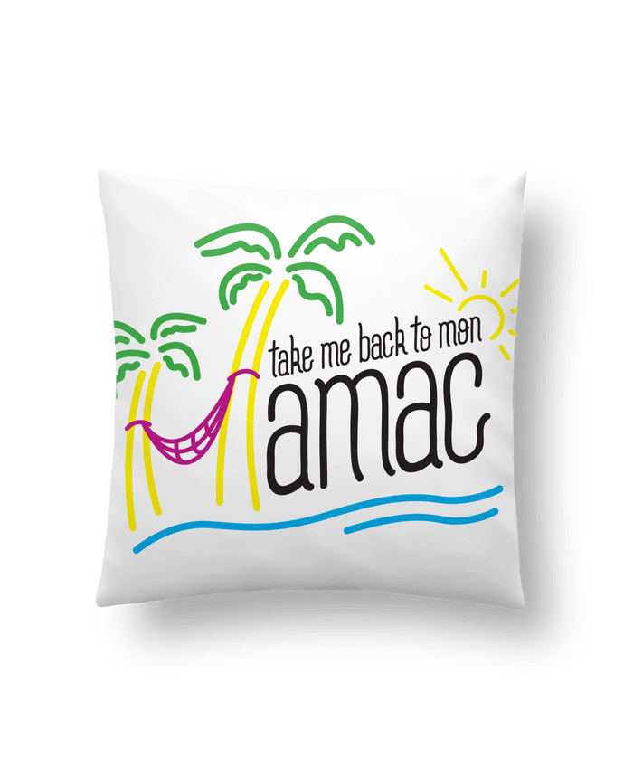 Cushion synthetic soft 45 x 45 cm Take me back to mon Hamac by tunetoo