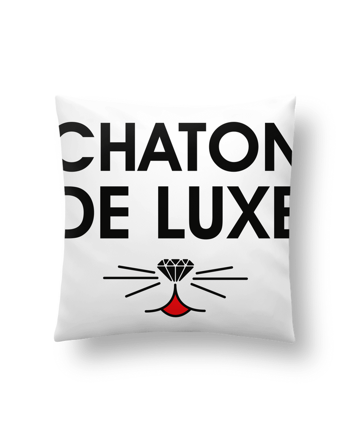 Cushion synthetic soft 45 x 45 cm Chaton de luxe by tunetoo