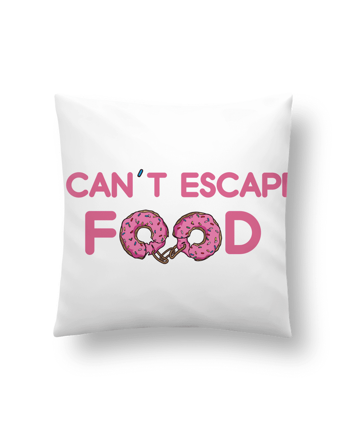 Cushion synthetic soft 45 x 45 cm I can't escape food by tunetoo