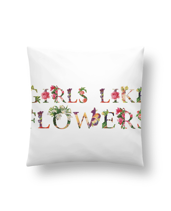 Coussin Girls like flowers par tunetoo