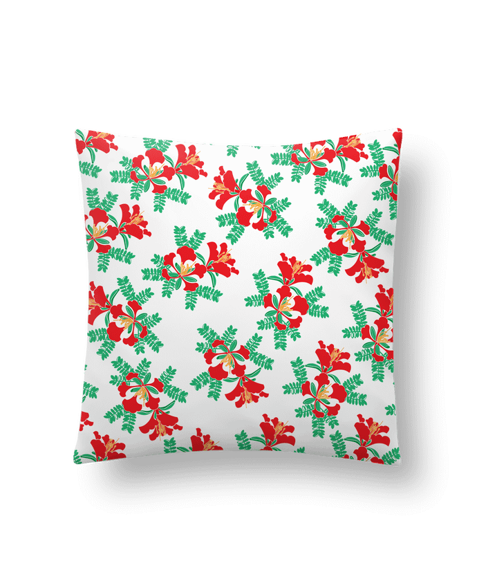 Cushion synthetic soft 45 x 45 cm Delonix regia by QIUYIMAO