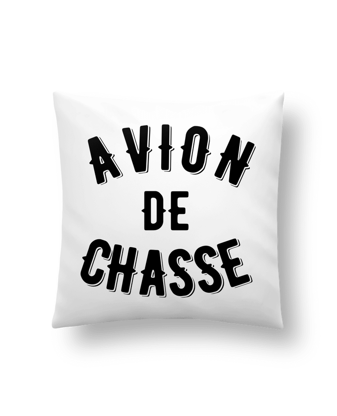 Cushion synthetic soft 45 x 45 cm Avion de chasse by tunetoo