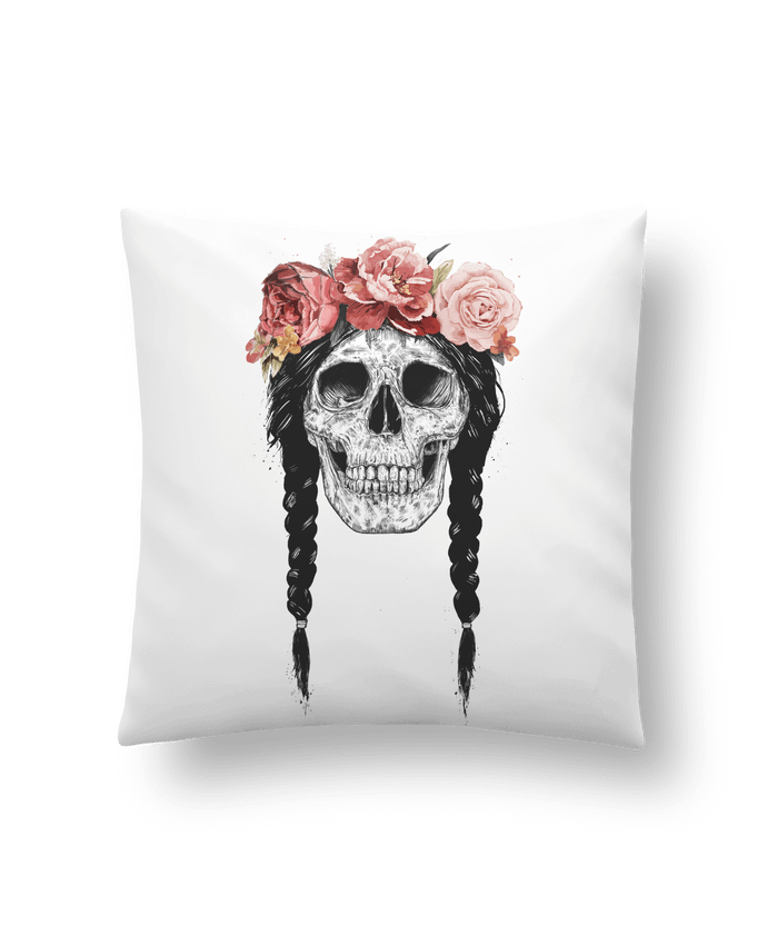 Cushion synthetic soft 45 x 45 cm Festival Skull by Balàzs Solti