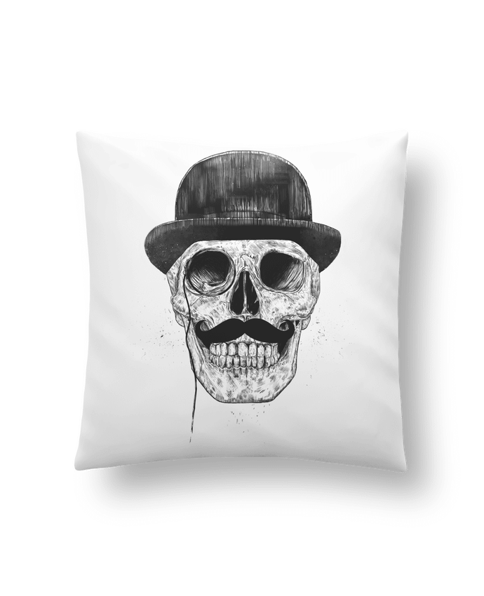 Cushion synthetic soft 45 x 45 cm Gentleman never die by Balàzs Solti