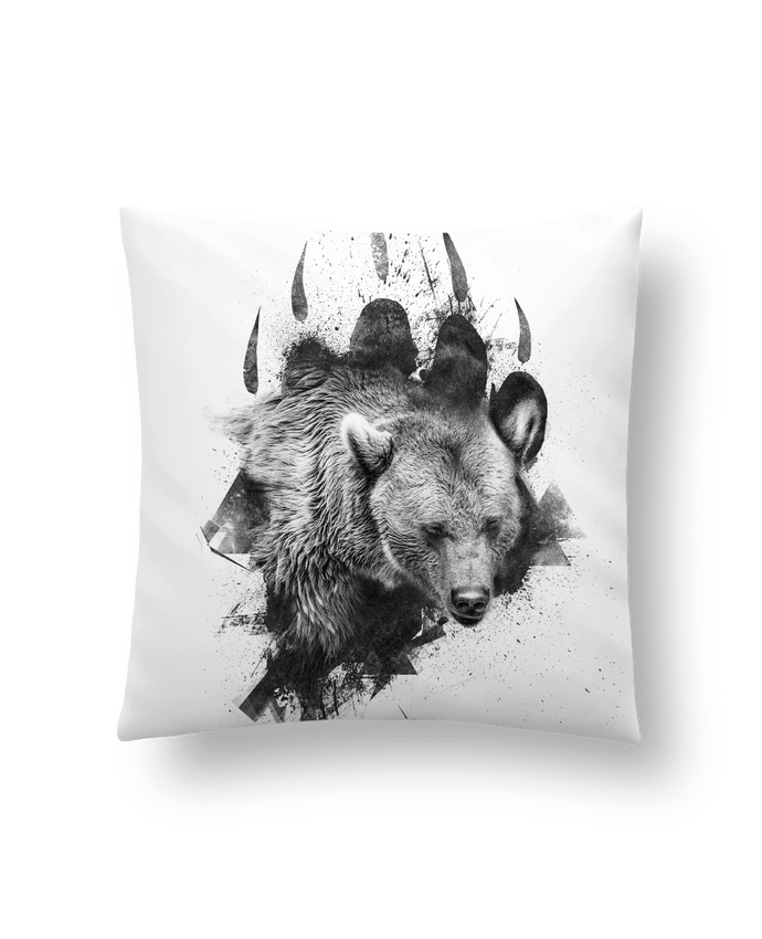 Cushion synthetic soft 45 x 45 cm Bear footprint by WZKdesign