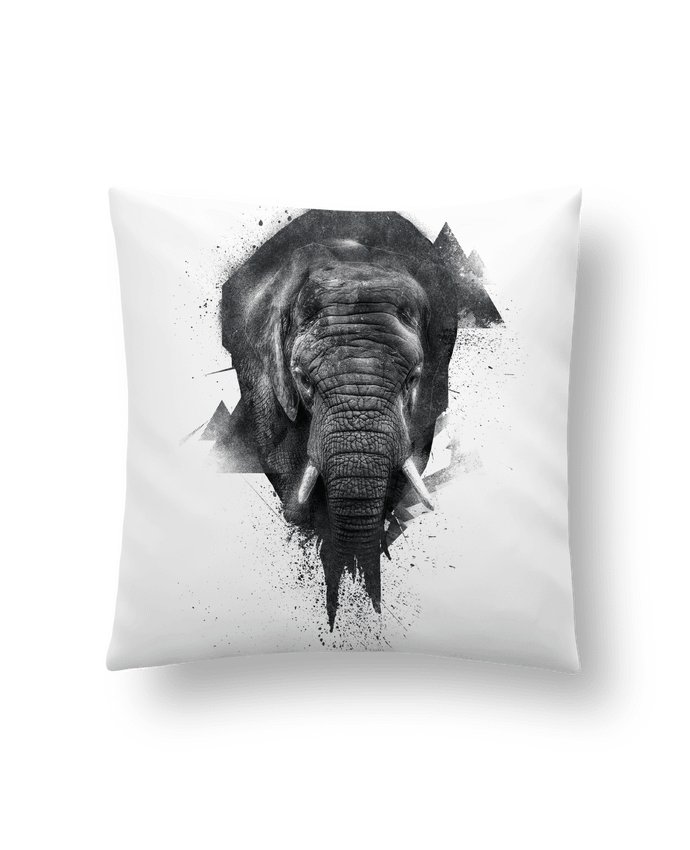 Cushion synthetic soft 45 x 45 cm elephant footprint by WZKdesign