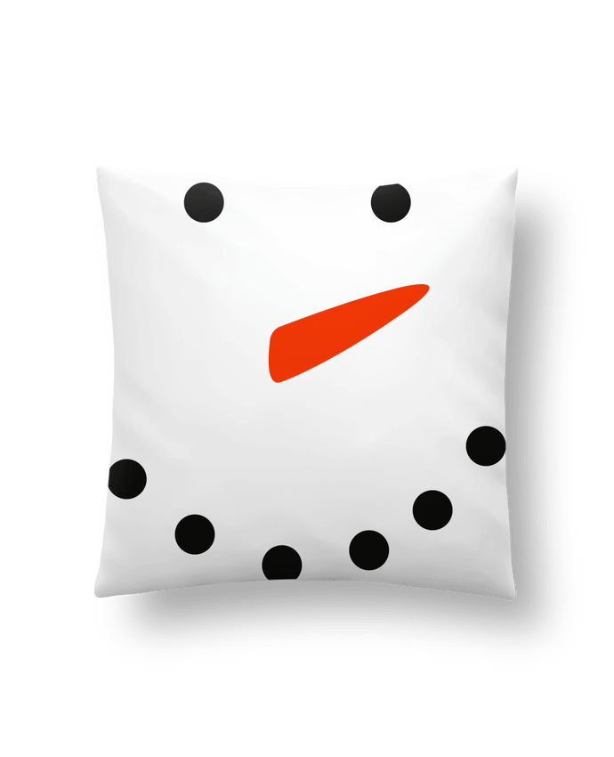 Cushion synthetic soft 45 x 45 cm Bonhomme de neige by tunetoo