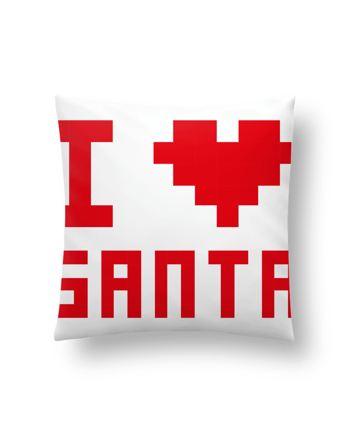 Cushion synthetic soft 45 x 45 cm I LOVE SANTA by tunetoo