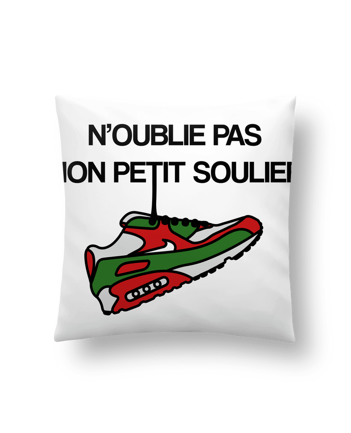 Cushion synthetic soft 45 x 45 cm N'oublie pas mon petit soulier by tunetoo