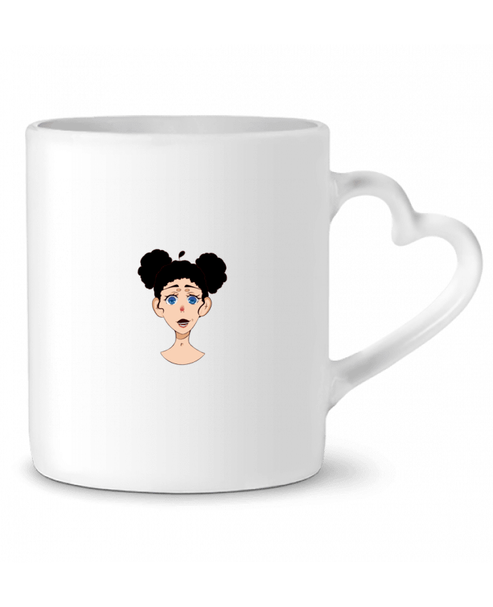 Mug coeur Manga jeune-femme par Nathp77