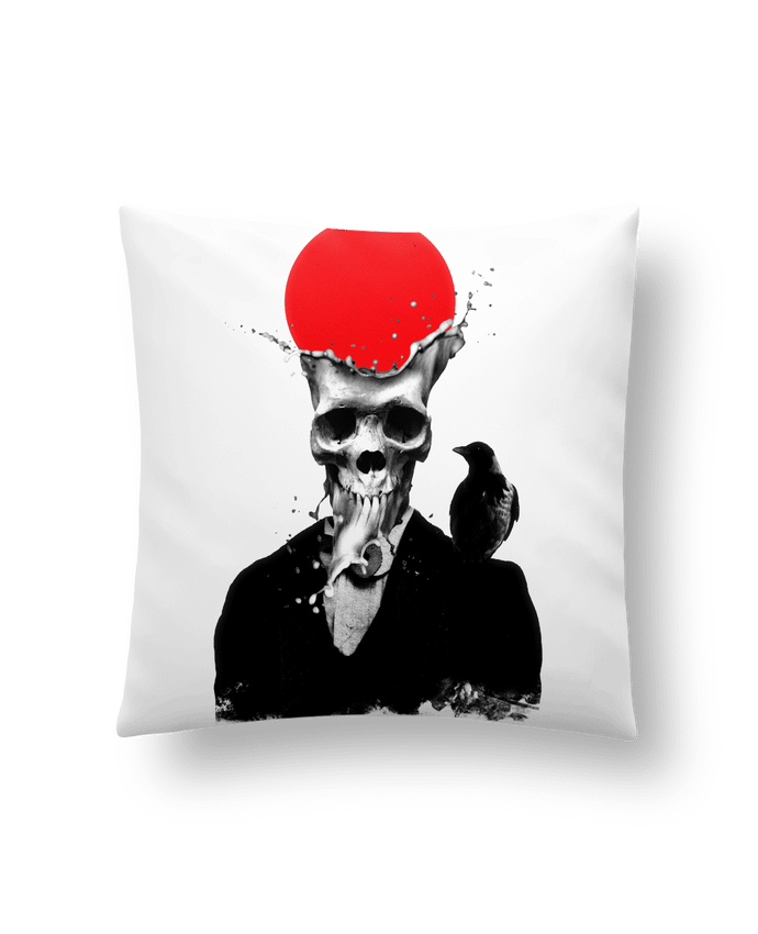 Cushion synthetic soft 45 x 45 cm Splash skull by ali_gulec