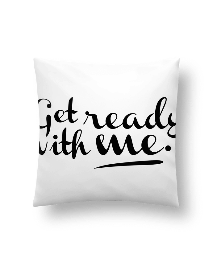 Cushion synthetic soft 45 x 45 cm Get ready with me by tunetoo
