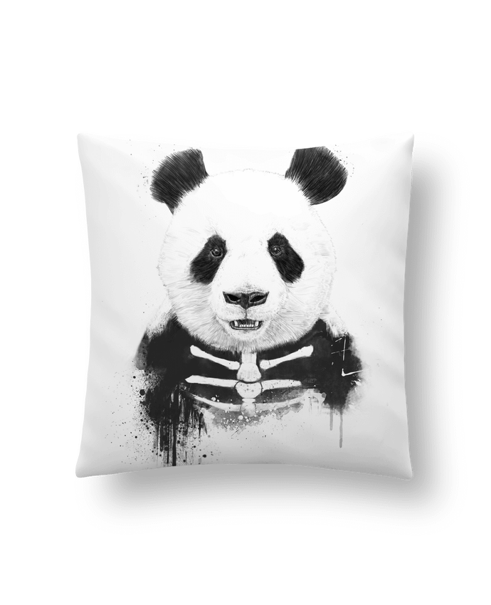 Cushion synthetic soft 45 x 45 cm Zombie Panda by Balàzs Solti