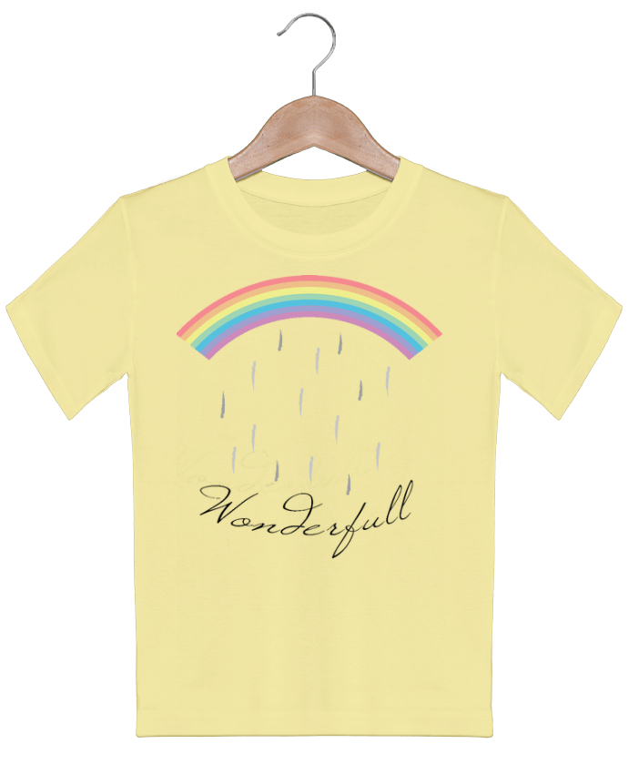 T-shirt garçon motif Wonderfull rainbow CycieAndThings