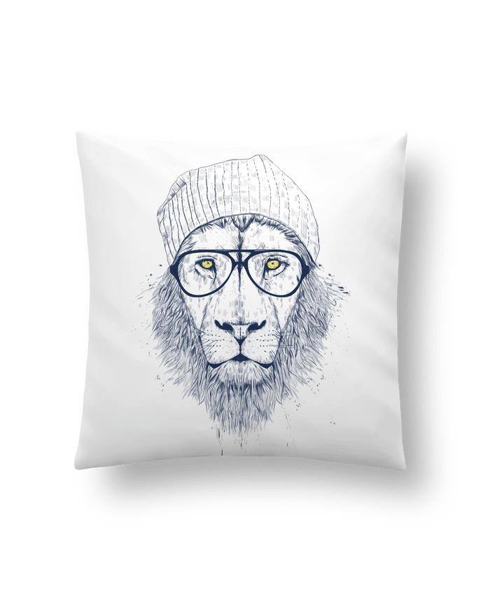 Cushion synthetic soft 45 x 45 cm Cool Lion by Balàzs Solti