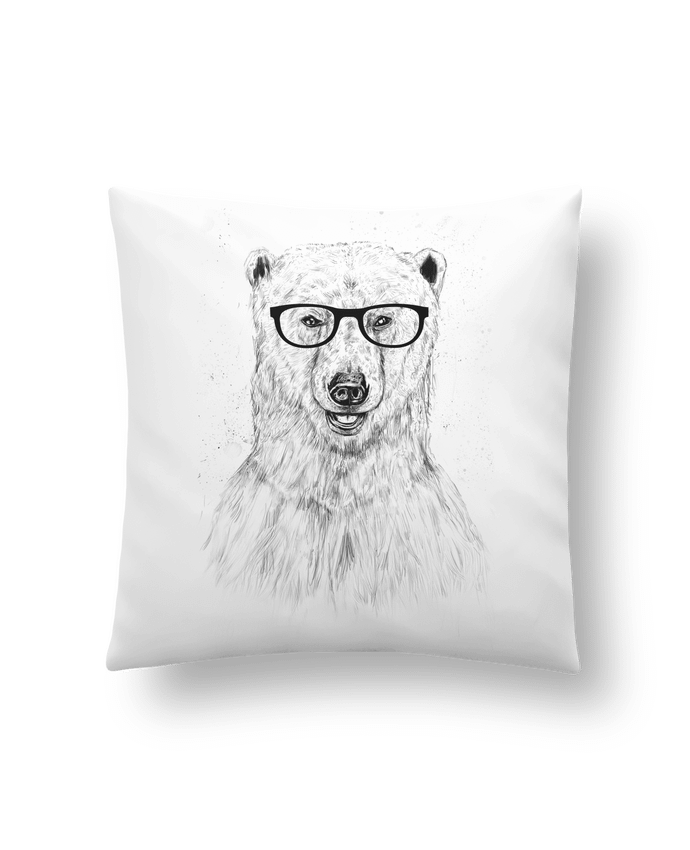 Cushion synthetic soft 45 x 45 cm Geek Bear by Balàzs Solti