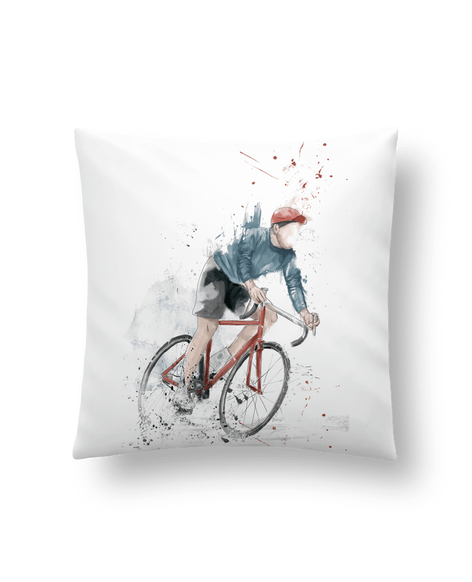 Cushion synthetic soft 45 x 45 cm I want to Ride by Balàzs Solti
