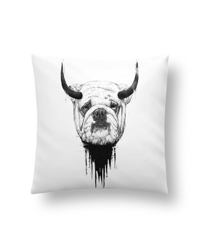Cushion synthetic soft 45 x 45 cm Bulldog by Balàzs Solti