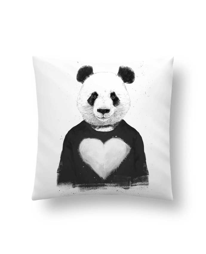 Cushion synthetic soft 45 x 45 cm lovely_panda by Balàzs Solti