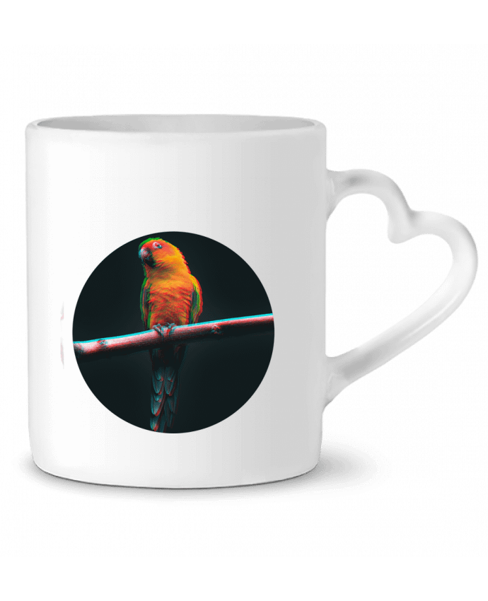 Mug coeur perroquet par Misstake